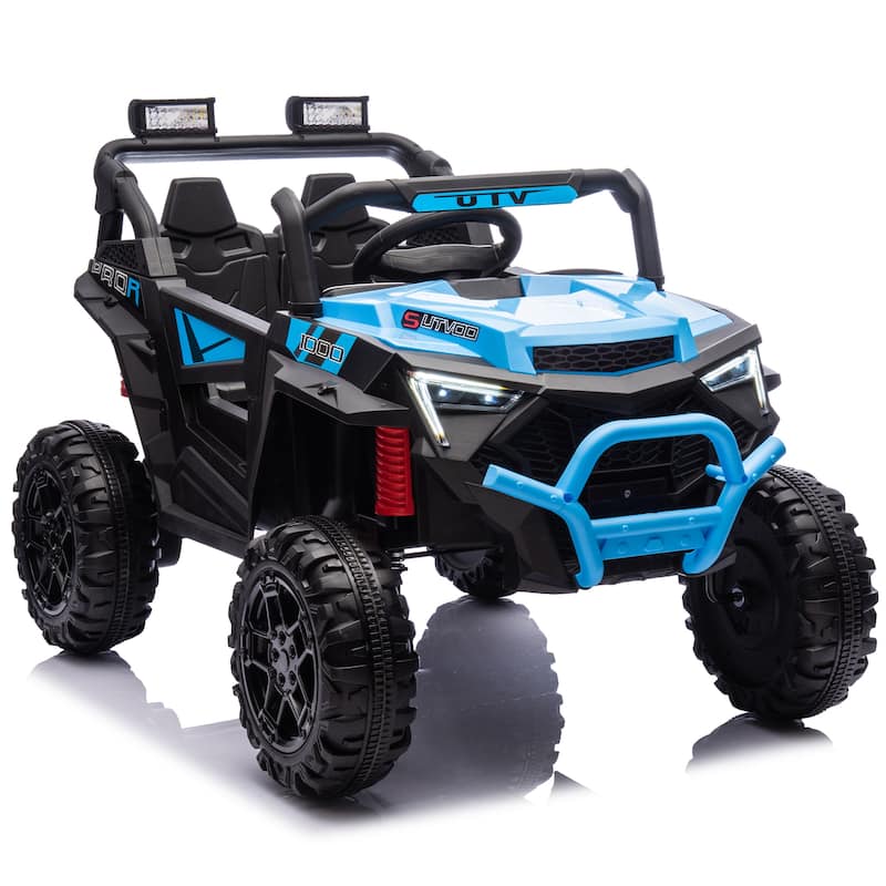 Kids Battery Powered Electric Car Blue Off-Road Toy Car Ride on Jeep