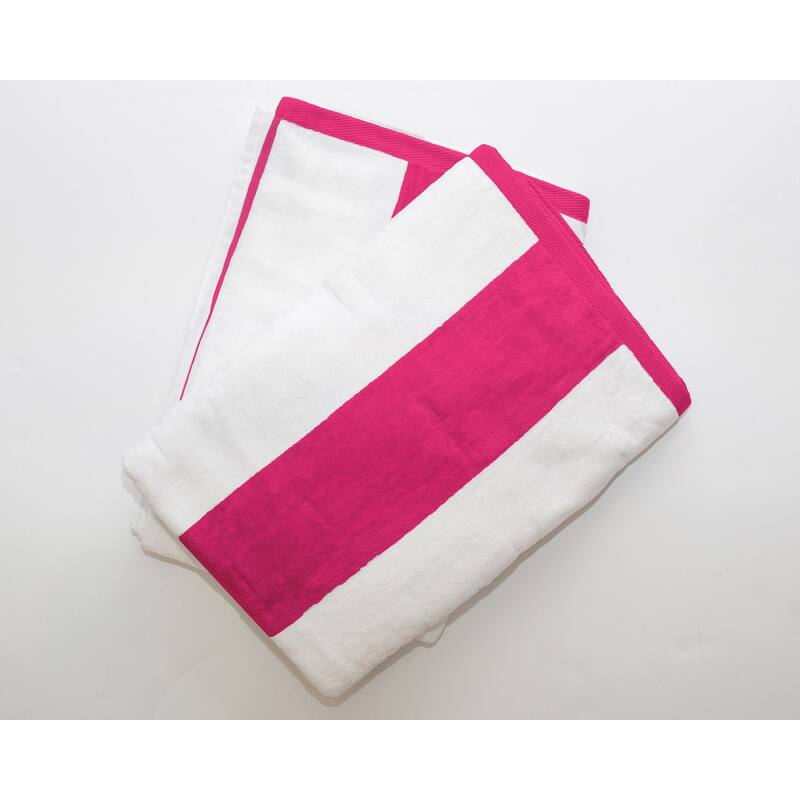 2 PK Tropical Cabana 100 Cotton Beach Towel
