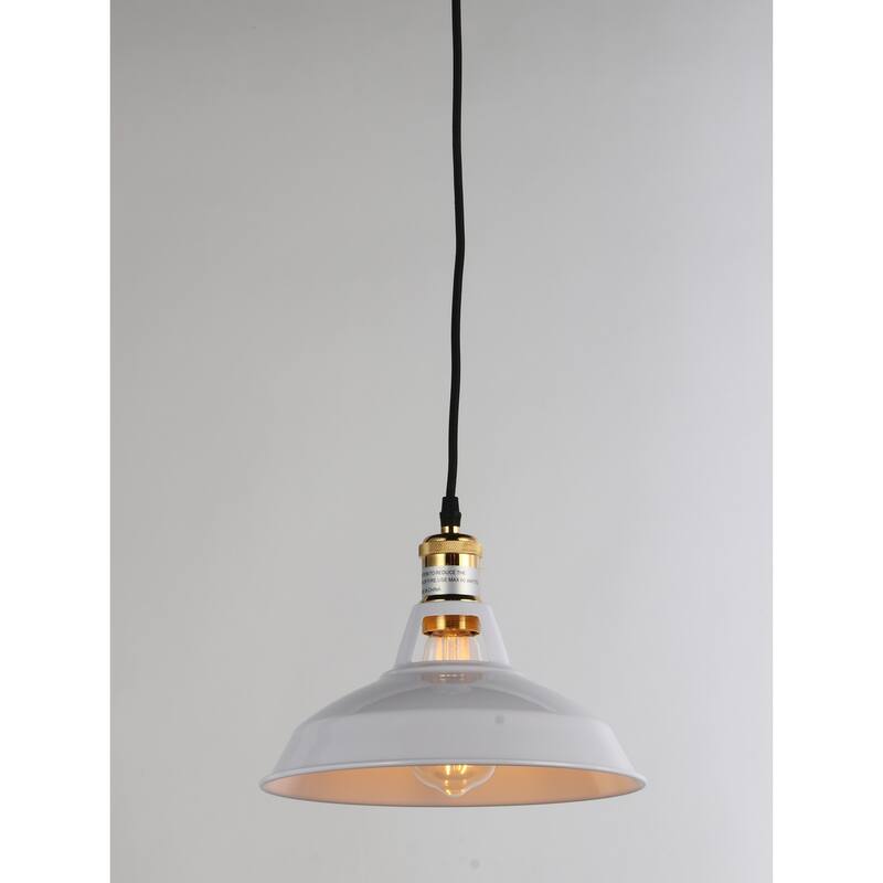 Modern Pendant Light - 1-Light Hanging Fixture - Retro Design - Adjustable Height - Kitchen Island Light - 8.5
