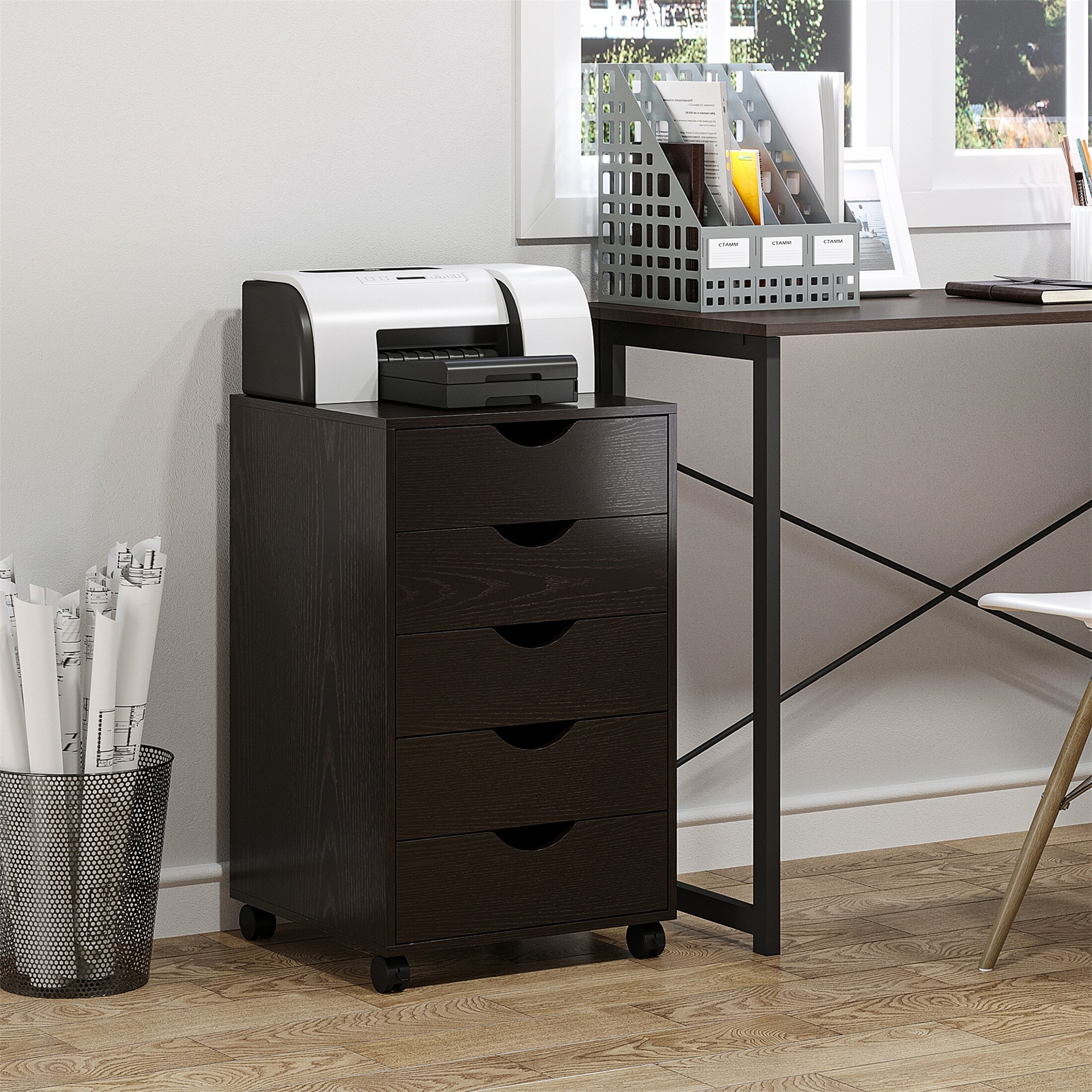 5 drawer outlet wooden file cabinets