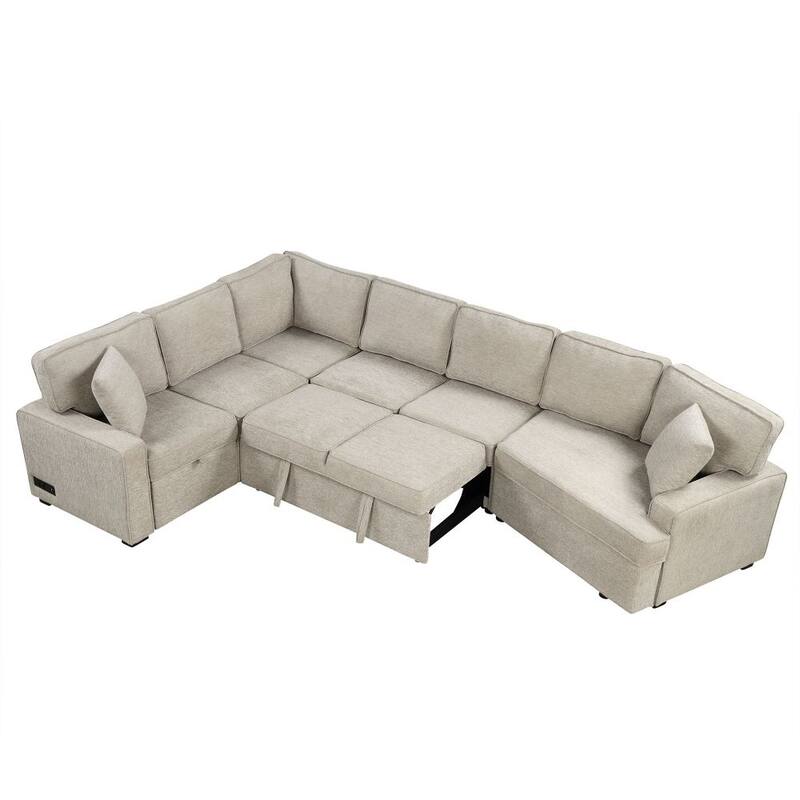 126" L-Shaped Sofa Sectional Sofa for Living Room