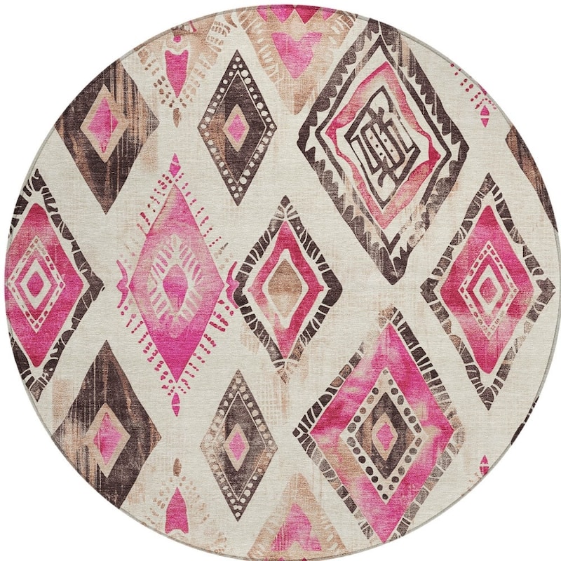 HomeRoots Aztec Transitional Rectangle Outdoor Rug