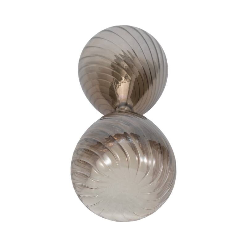 Modern Glass Hourglass Sculpture - Home Decor