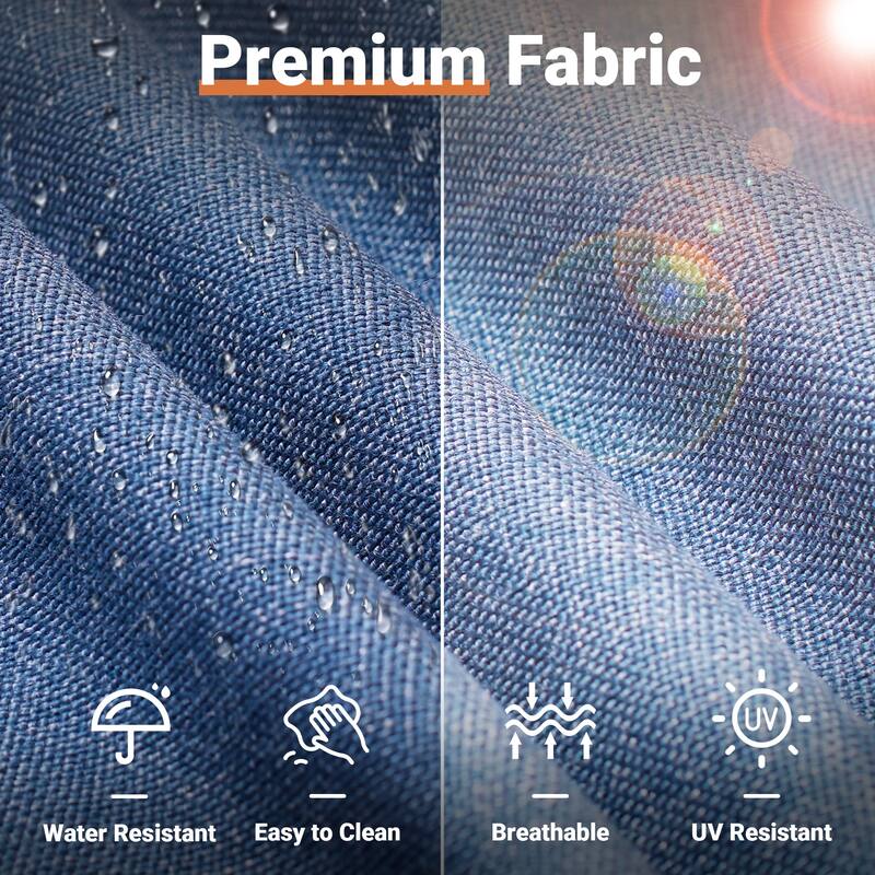 OVIOS Deep Seat Wicker 10-piece Sectional Set Swivel Chairs With Glass Top Coffee Table