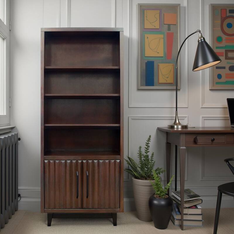Bridgevine Home Radiance 78 inch High Bookcase Pier, No Assembly Required