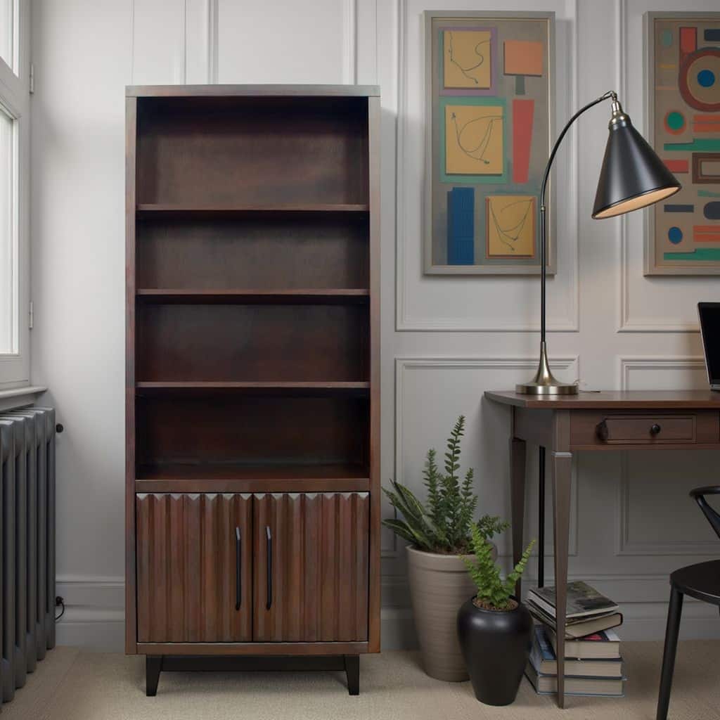 Bridgevine Home Radiance 78 inch High Bookcase Pier, No Assembly Required
