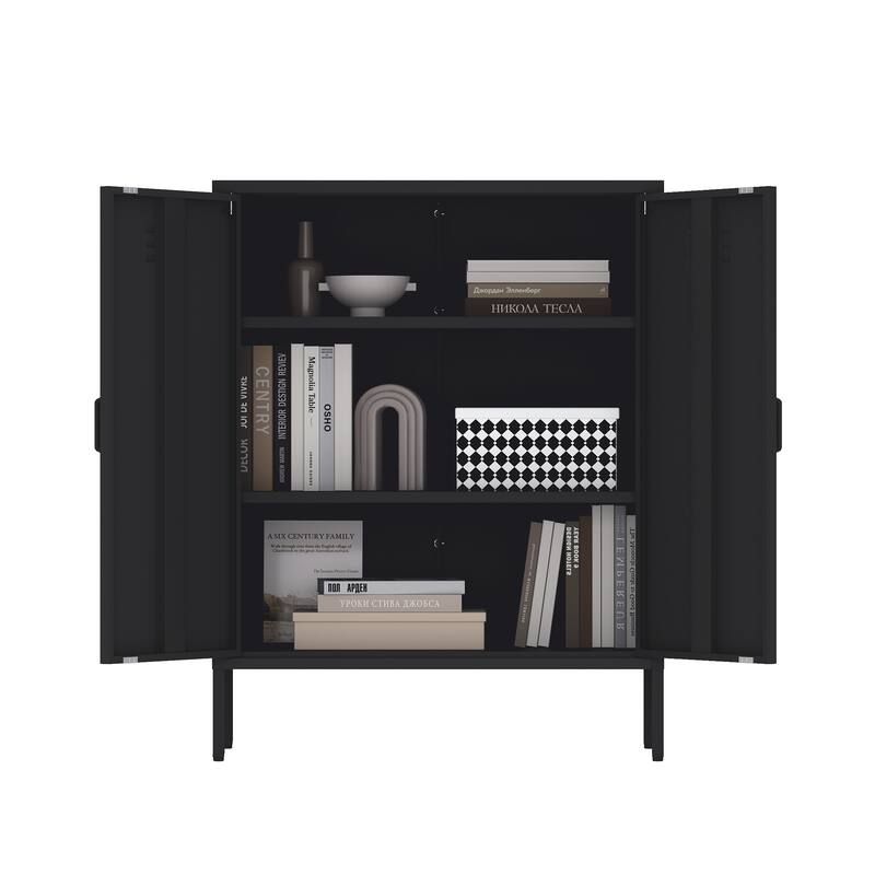 Manhattan Comfort Naomi 32" Metal Accent Cabinet