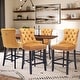 preview thumbnail 3 of 64, Contemporary Velvet Upholstered Counter Bar Stools Set of 4