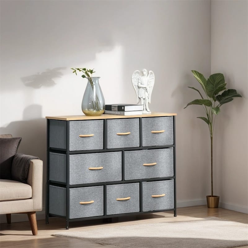 8-Drawer Dresser,Fabric Chest of Drawers,Storage Tower Organizer Unit