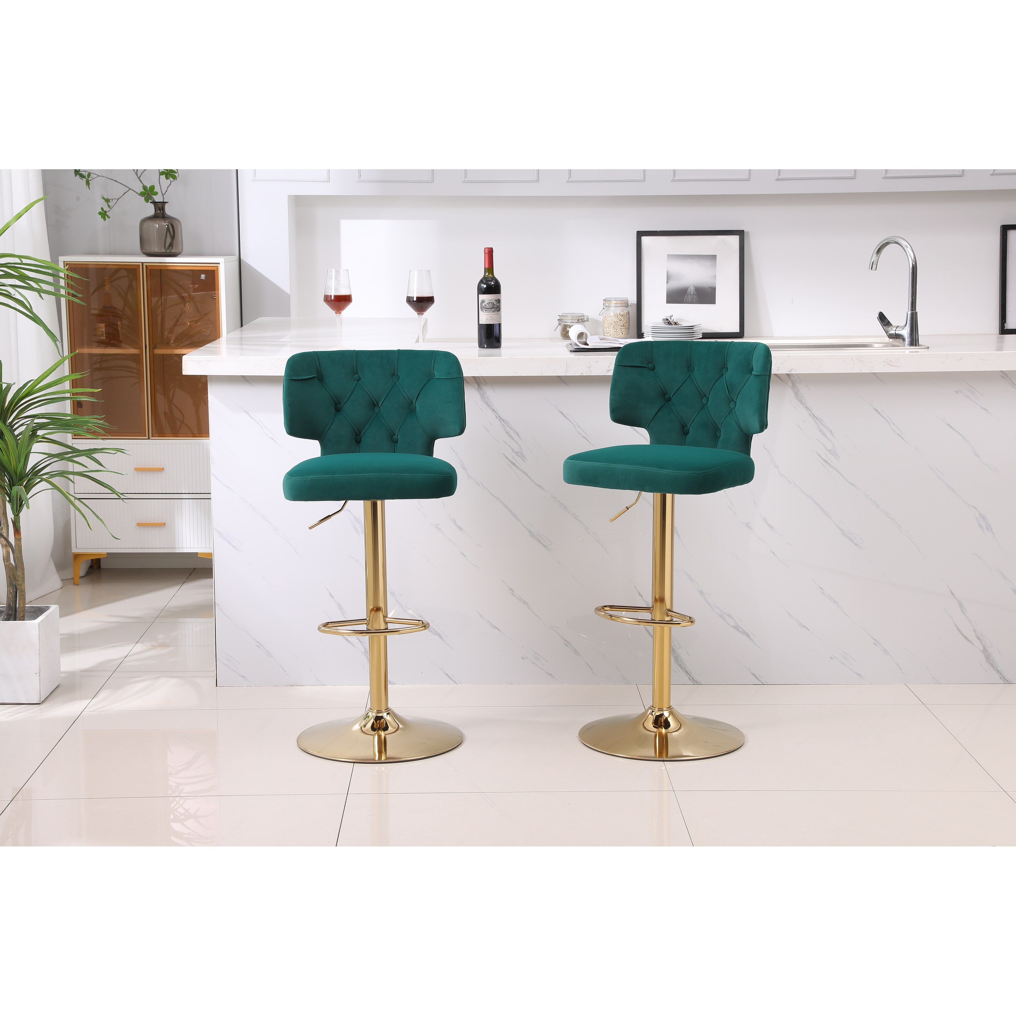 Green breakfast bar stools new arrivals