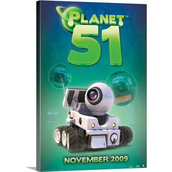 "Planet 51 - Movie Poster" Canvas Wall Art