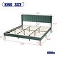 preview thumbnail 55 of 88, AUFANK Upholstered Platform Bed Frame with Headboard Wooden Slats Support