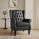 preview thumbnail 71 of 76, Button-Tufted Accent Chair Wingback Armchair - 38"H