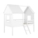 preview thumbnail 8 of 26, Twin Size Low House Loft Bed with Two Side Windows