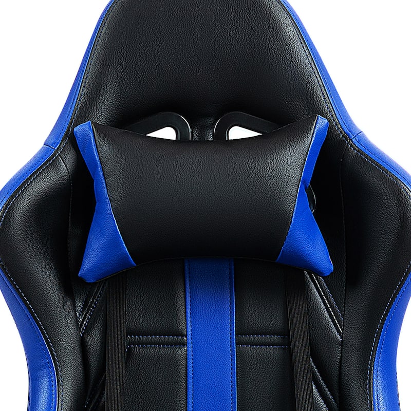 AVAWING Gaming Chair PU Leather Office Chair with Footrest