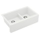 preview thumbnail 31 of 60, Karran Farmhouse/Apron-Front Quartz Double Bowl Kitchen Sink Kit