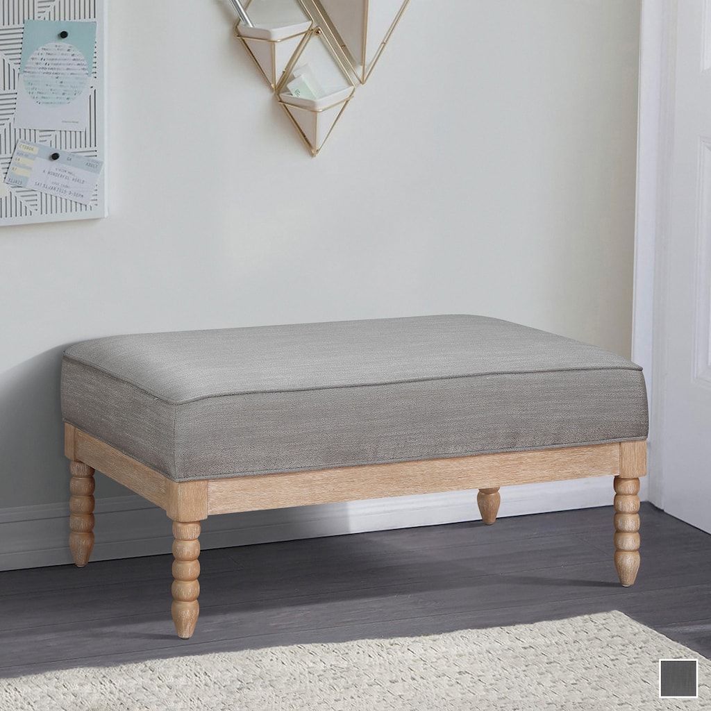 Ventura Textured Fabric Living Room Ottoman