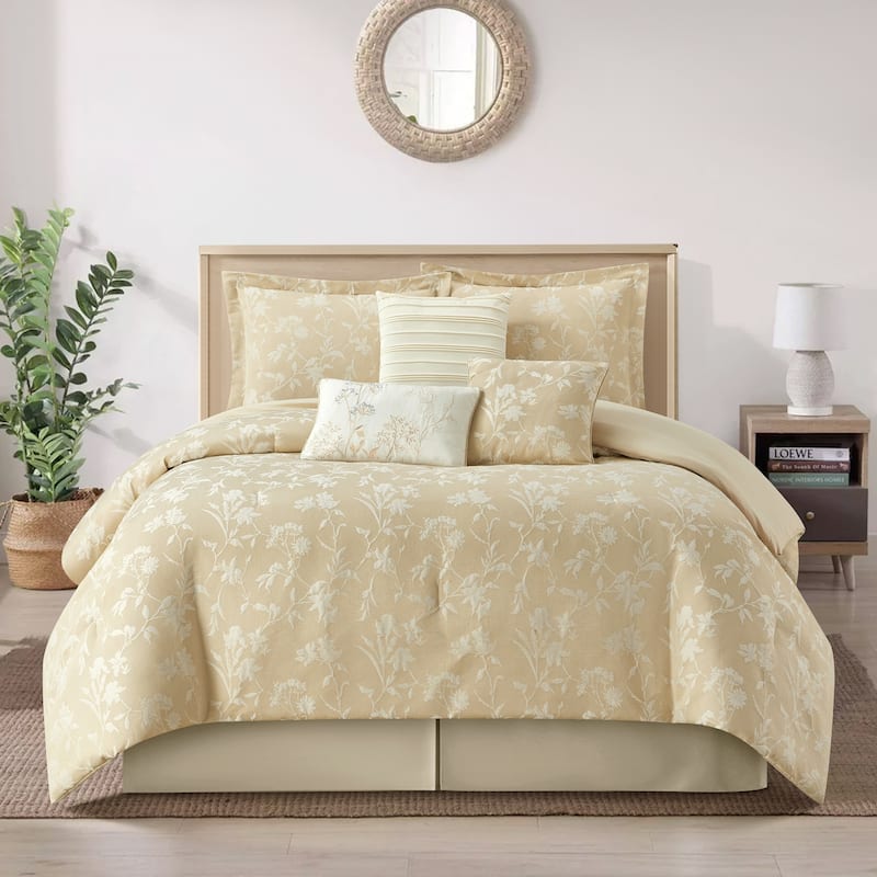 Nanshing Keoni 7 Piece Floral Comforter Set - California King