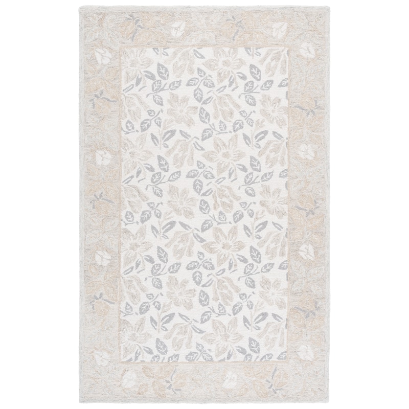 SAFAVIEH Handmade Jardin Merka Floral Wool Rug