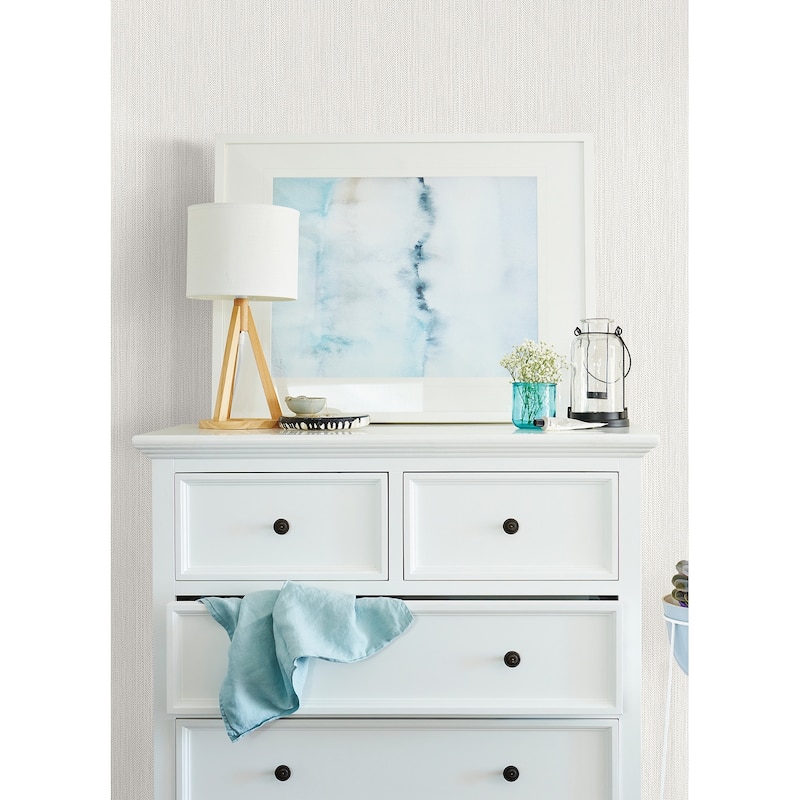 A-Street Prints Tinia Dove Zig Zag Wallpaper