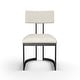preview thumbnail 13 of 24, Amisco Lucio Upholstered Dining Chair with Metal Legs
