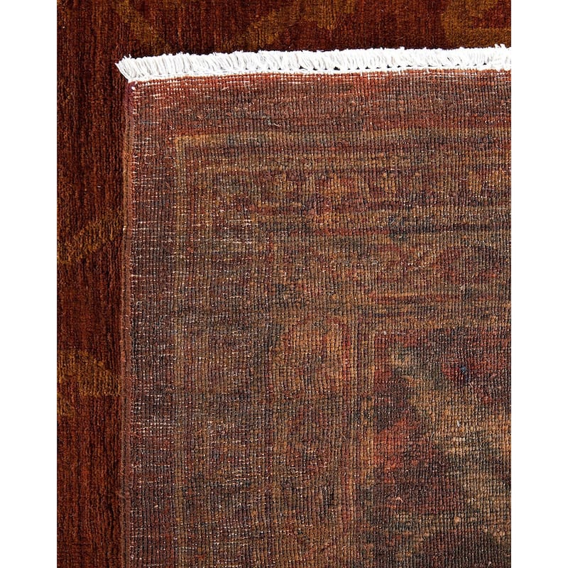 Vibrance, One-of-a-Kind Hand-Knotted Area Rug - Brown, 10' 1" x 13' 10" - 10' 1" x 13' 10"