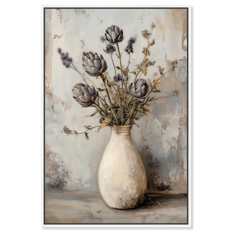 Artichoke Glory Canvas by Art Remedy - White - 10" x 15"