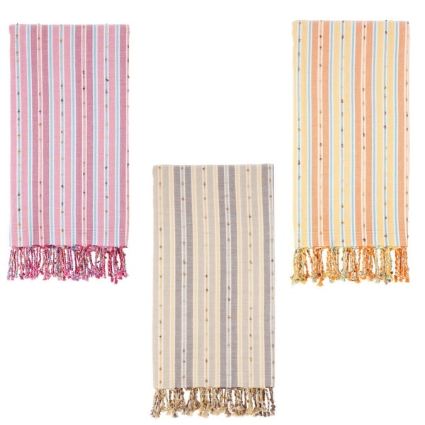 Set of 2 Turkish Towels - 100 % Turkish Cotton - Kasol - Citizens of the Beach Collection. Opens flyout.