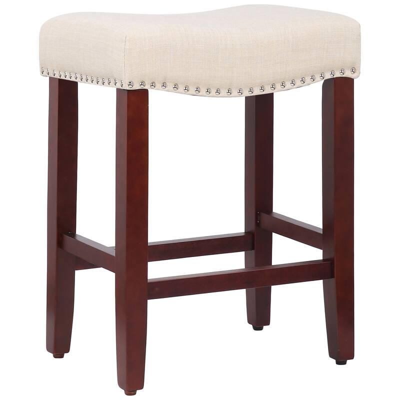 Jameson Upholstered Polyester Cherry 24 Inch Counter Stool