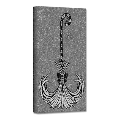 ChiChi Décor 'Glam Broomstick II' Halloween Canvas Wall Art