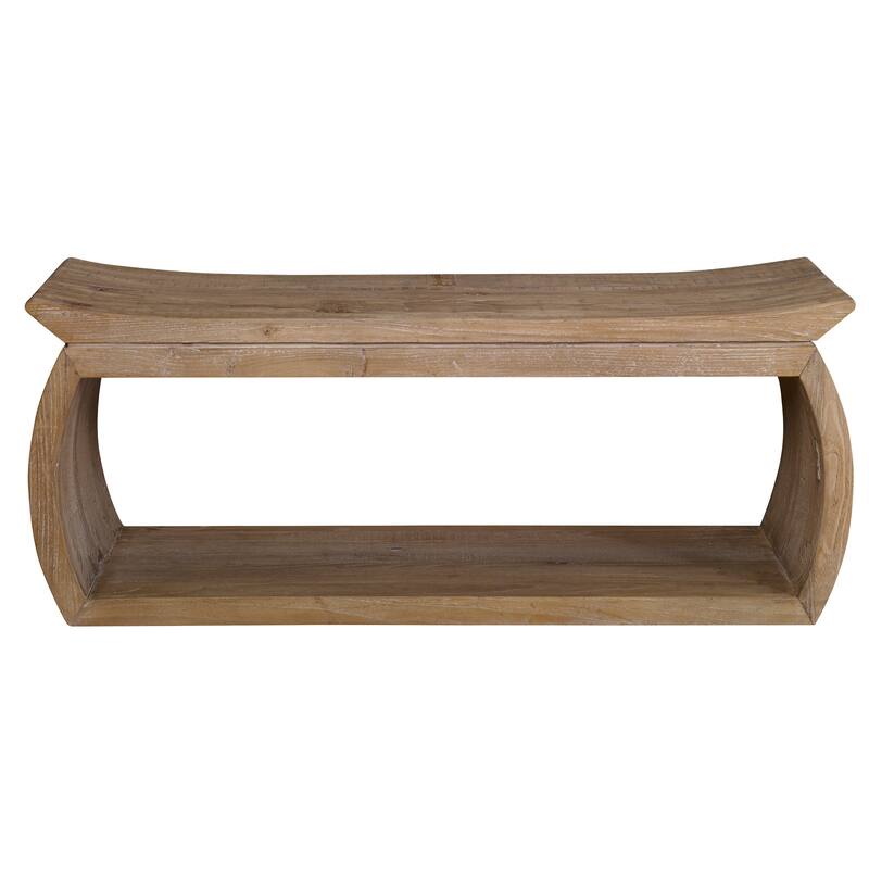 Uttermost Connor Reclaimed Wood Bench - 42"W x 17"H x 14"D