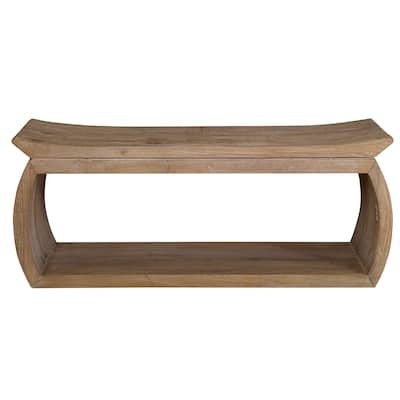Uttermost Connor Reclaimed Wood Bench - 42"W x 17"H x 14"D