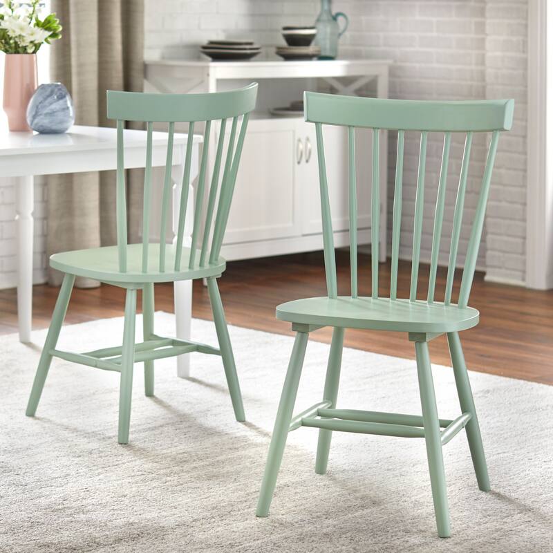 Simple Living Venice Solid Wood Spindle Dining Chairs (Set of 2)