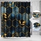 preview thumbnail 22 of 29, 4 Pcs Bathroom Shower Curtain Set,Bathroom Sets with Rugs