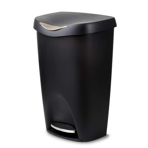 Umbra BRIM Step Trash Can - Black