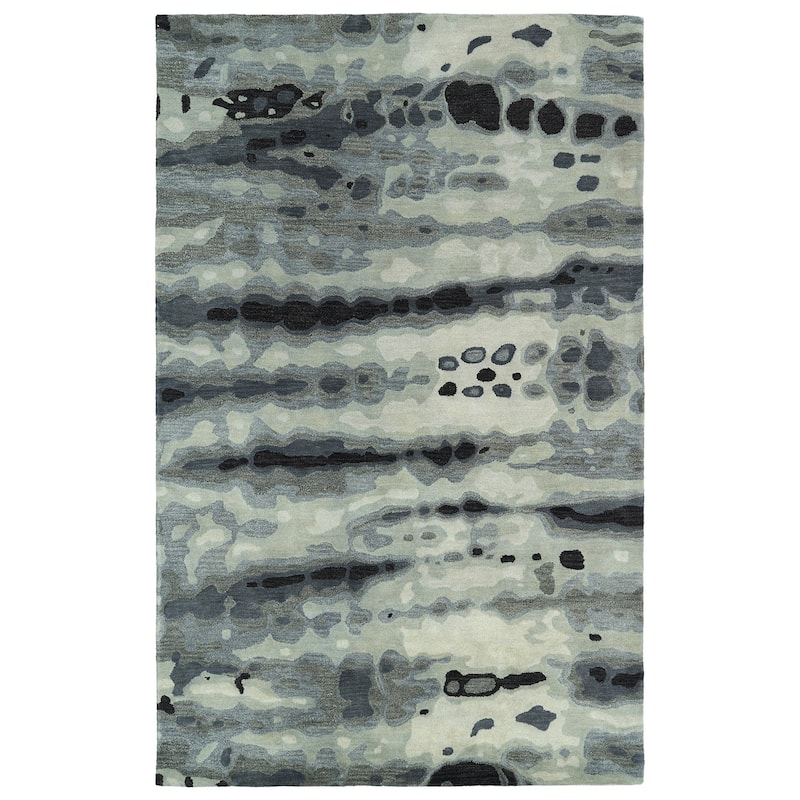 Kaleen Brushstrokes - 9'6" x 13' - Grey