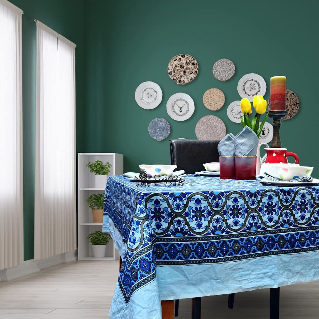 Light weight Cotton Luscious Sunflower Floral Tablecloth Rectangle