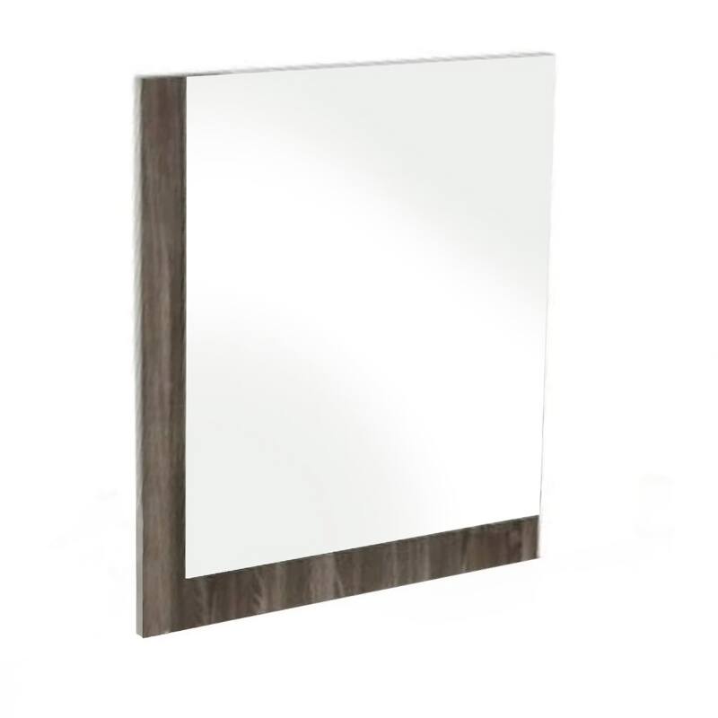 HomeRoots 41" Ebony Wood Framed Mounted Dresser Mirror - 39' X '41' X '1