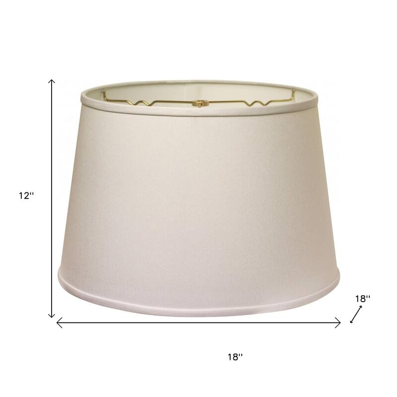 HomeRoots White No Slub Innsbruck Empire Lamp Shade - 18" L x 18" W x 11.5" H