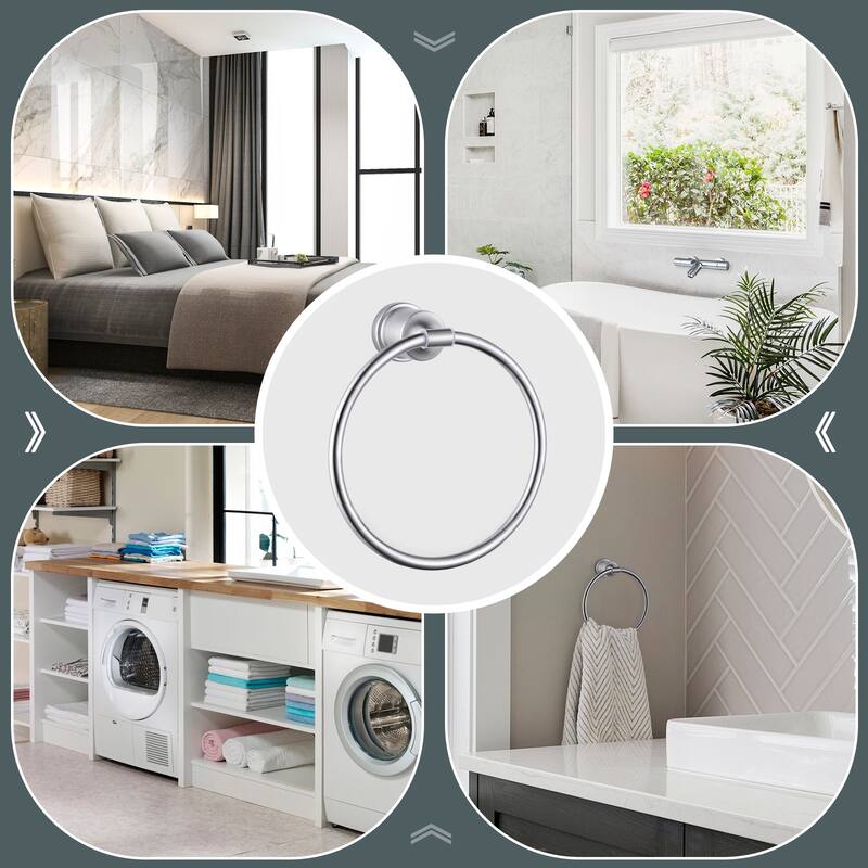 2PCS Wall Mounted Towel Ring