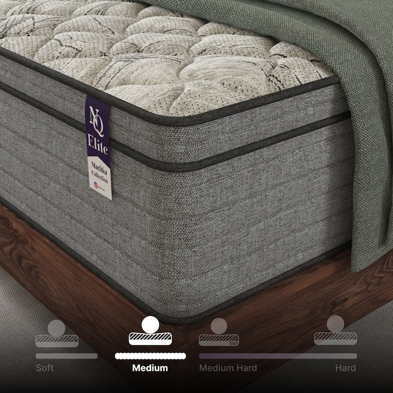 Elite Series Machka 12 Inch Queen Size Cooling Gel Memory Foam Hybrid Mattress, CertiPUR-US Certified