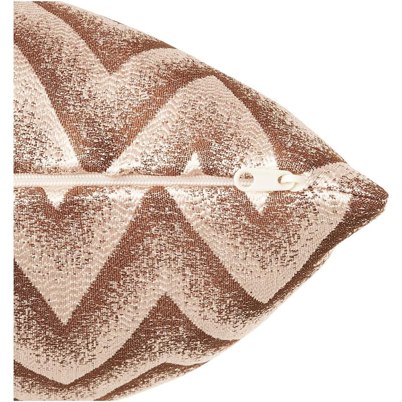 Violet Linen Indiana Chevron Pattern Decorative Throw Pillow