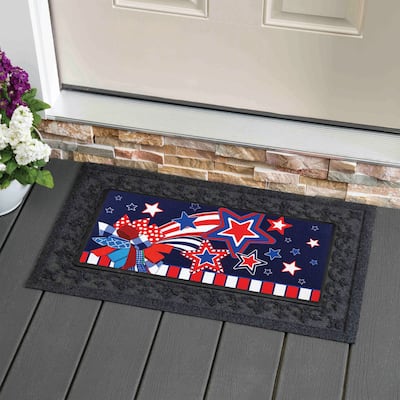 22 in. x 10 in. Stars and Stripes Sassafras Switch Mat