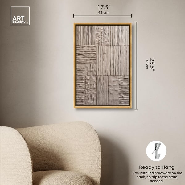 dimension image slide 14 of 24, Old Clay Texture Canvas Elegant White and Gold Art by Art Remedy