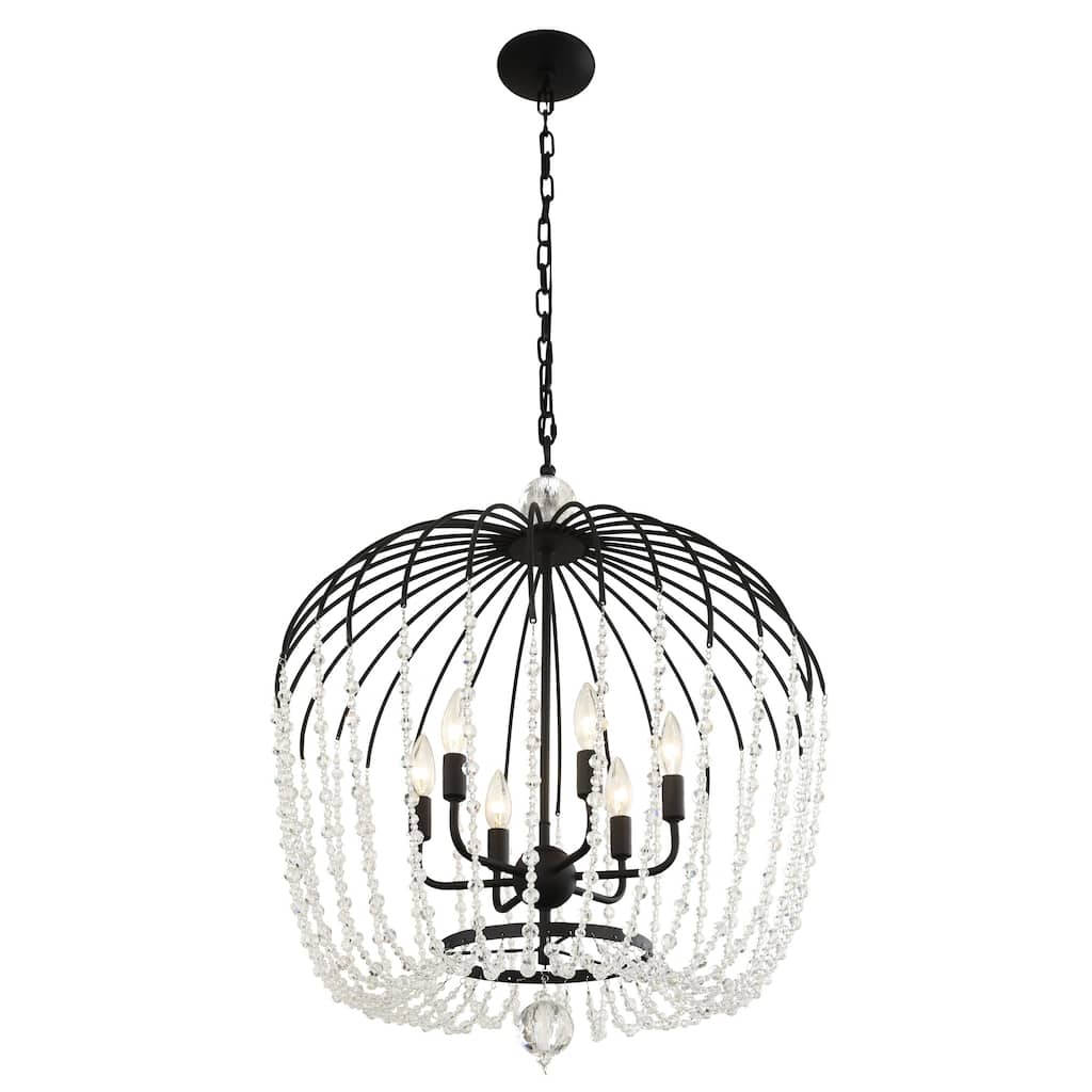 Varaluz Voliere 6-Light Crystal Tall Pendant