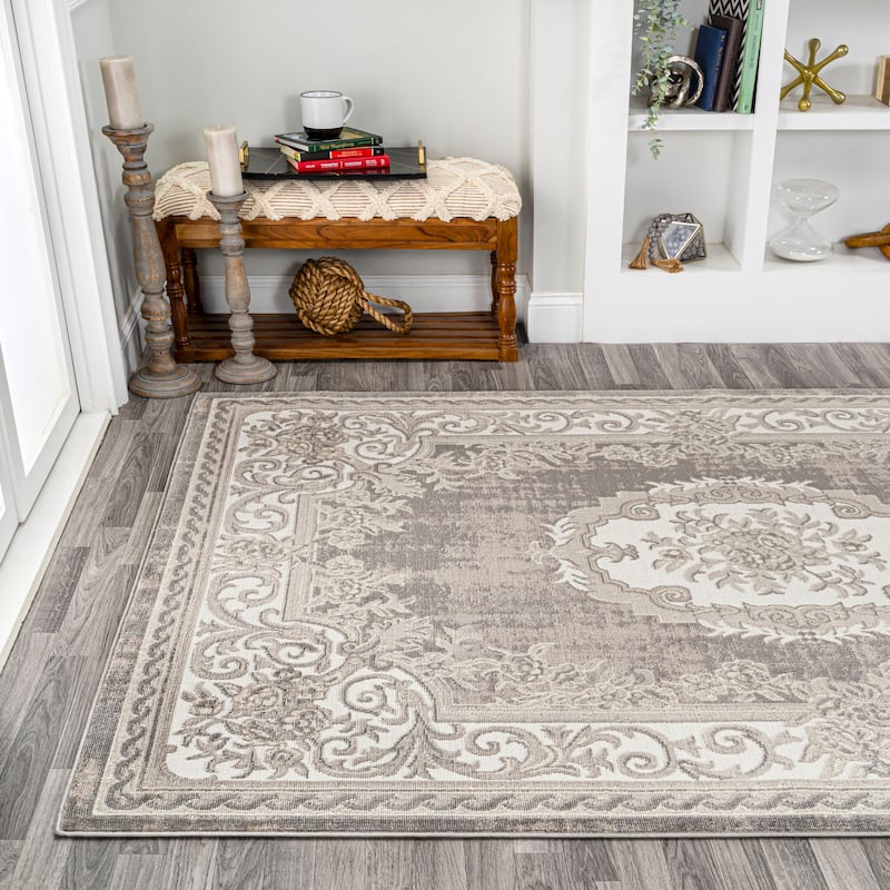 JONATHAN Y Amir Cottage Medallion Area Rug