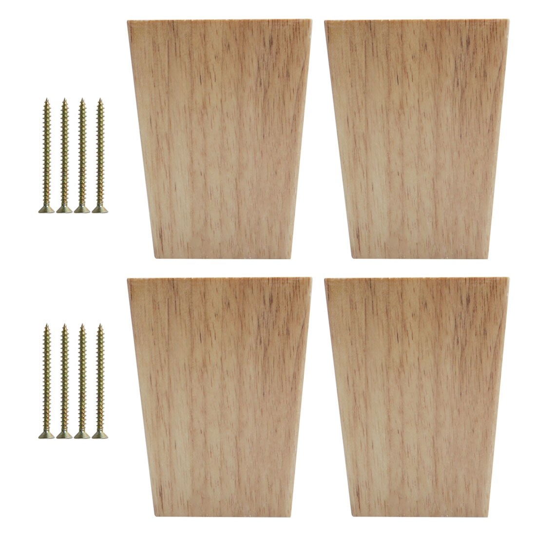 Shop 4 7 Wood Furniture Leg Square Tapered Couch Feet Replacement 4pcs 4pcs Wood Color Overstock 28765238