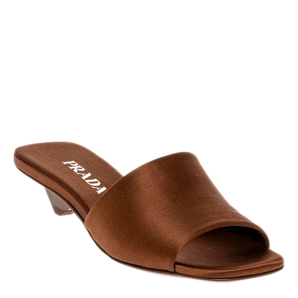 Prada Satin Slides