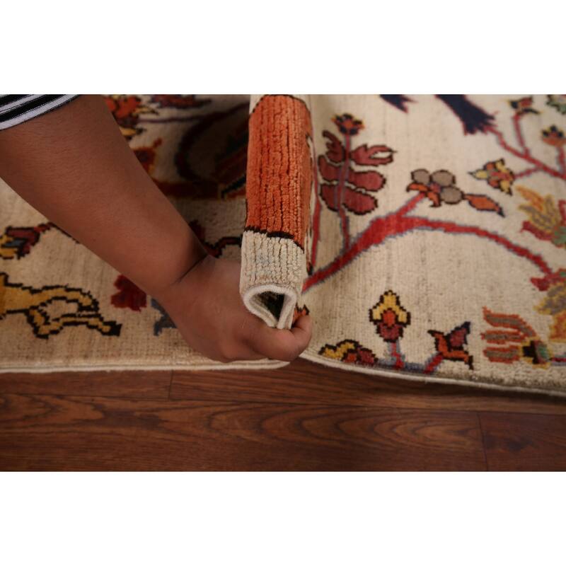 Animals Design Ziegler Oriental Accent Rug Hand-Knotted Wool Carpet - 2'0" x 2'10"