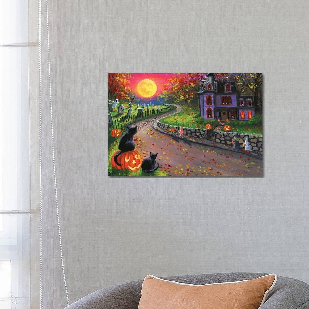 iCanvas "A Spooky Night I" by Bridget Voth Canvas Print